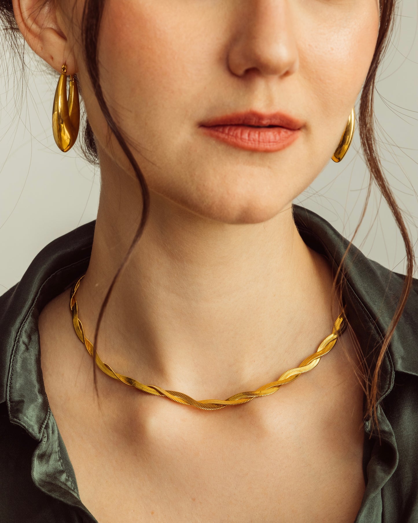 Twisted Herringbone Necklace