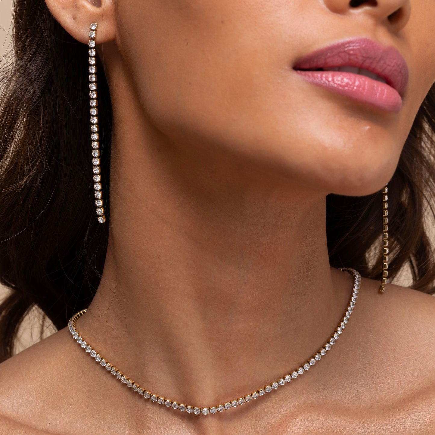 Tennis Drop Earrings