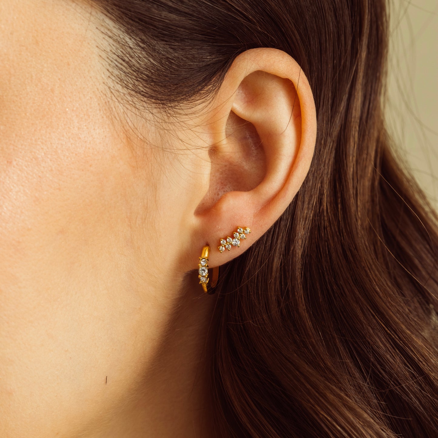 Dina Huggie Earrings